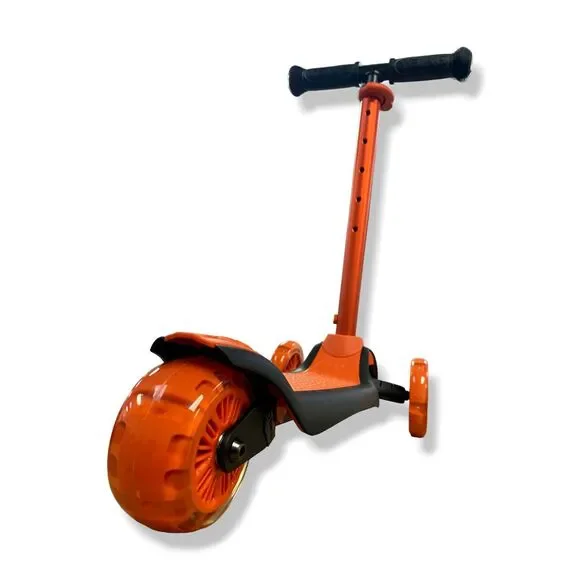 $122 YBike Red GLX Boost Kid Kick Light-Up Scooter Adjustable Steering Handle - Picture 4 of 7